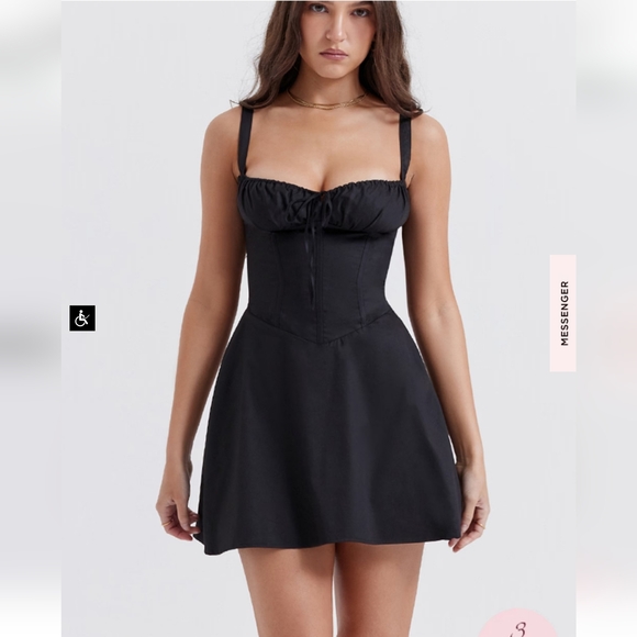 House of CB 'Carlotta' Black Corset Mini Dress - Picture 14 of 16